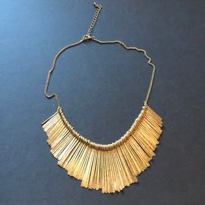 Gold statement necklace